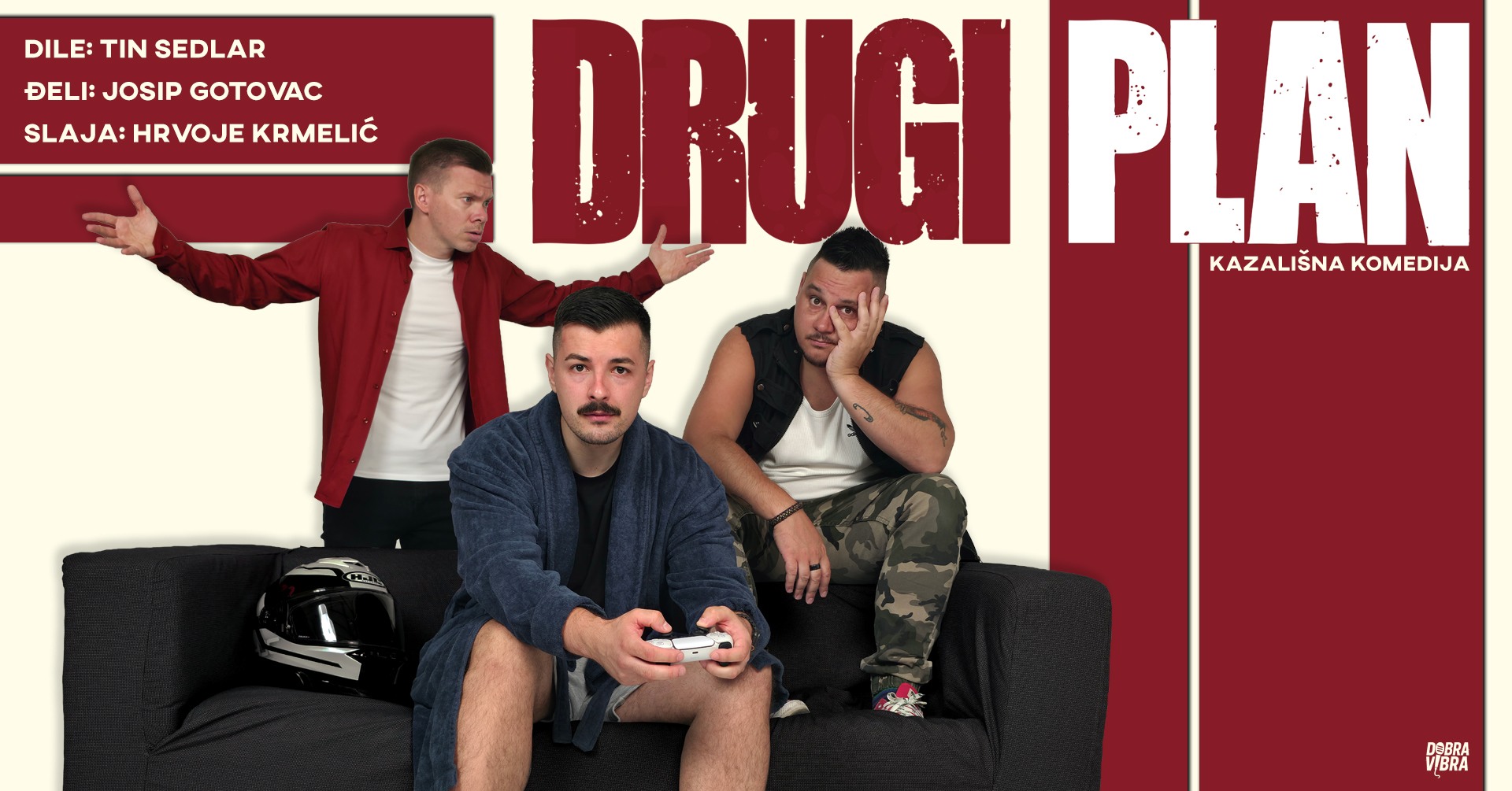 Plakat kazališne komedije Drugi plan