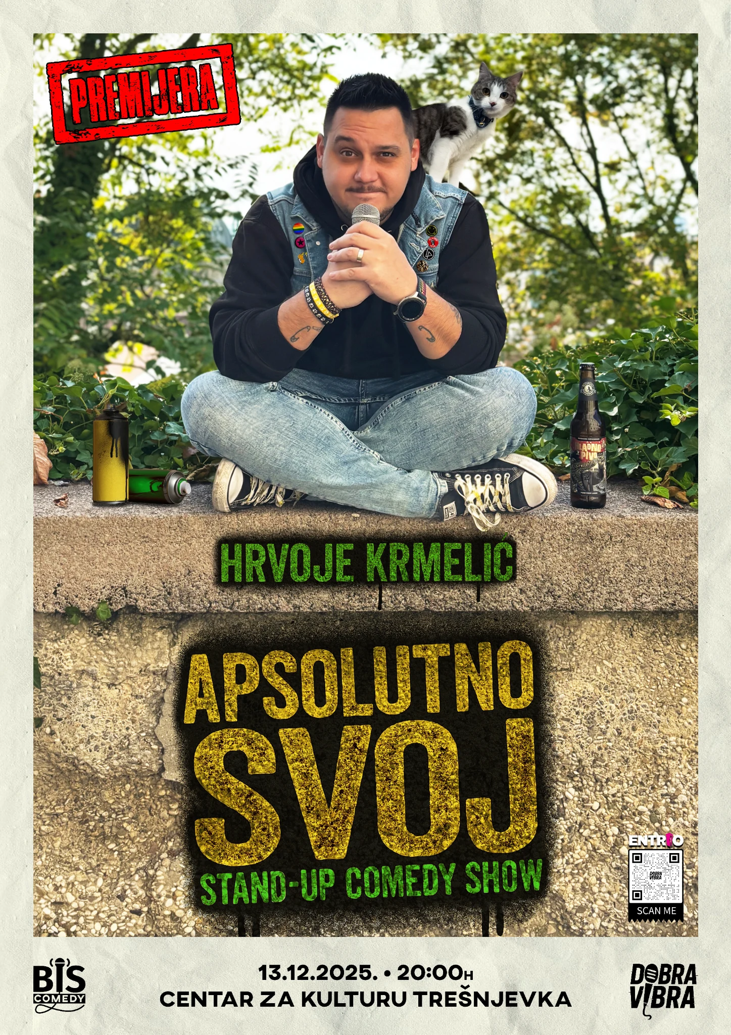 Plakat stand-up showa Apsolutno svoj